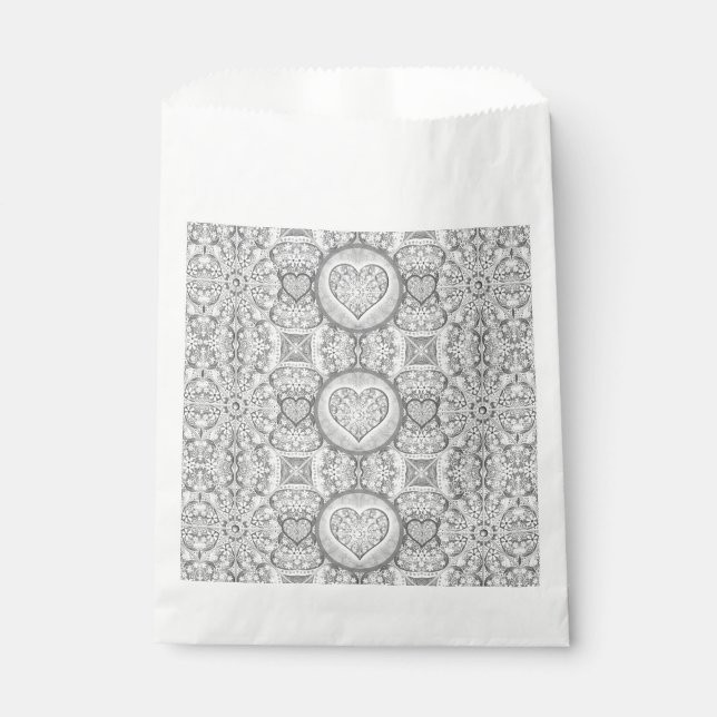 Ceramic Lace grey Favor Bag (Front)