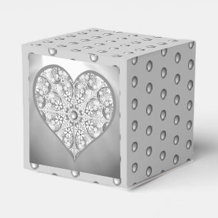 Ceramic Lace grey Favor Boxes