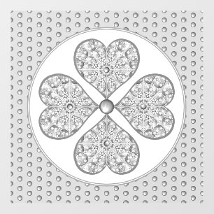Ceramic Lace grey Floor Decals