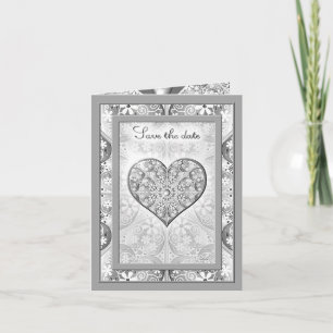 Ceramic Lace grey Invitation