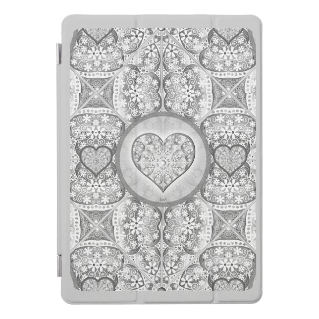 Ceramic lace Grey iPad Pro Cover (Front)