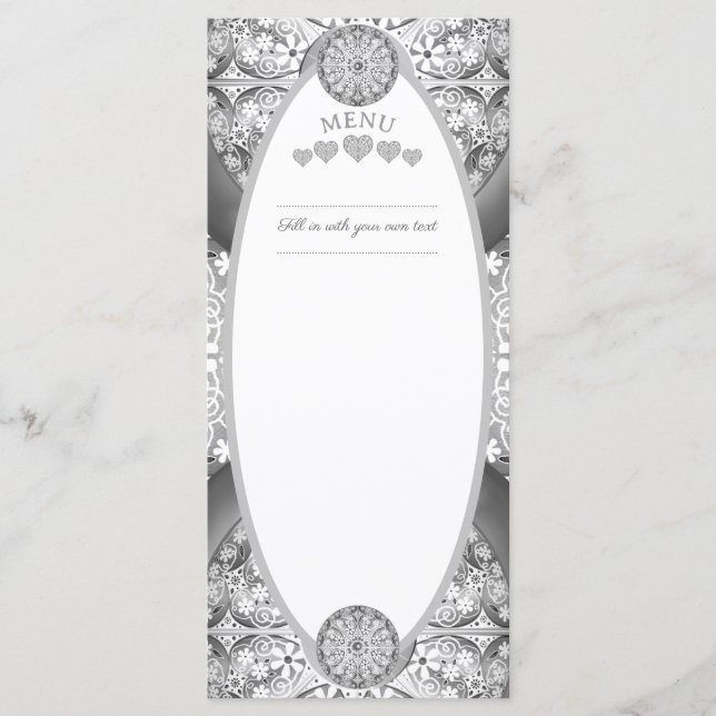 Ceramic Lace grey Menu (Front)