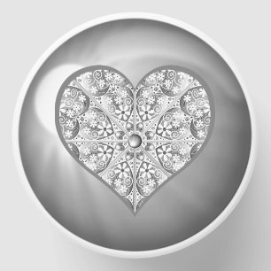 Ceramic Lace Grey Mini Candle Favors