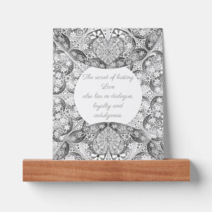 Ceramic lace Grey Picture Ledge