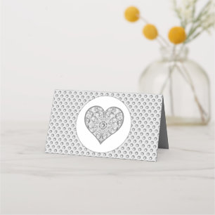 Ceramic Lace grey Place Card