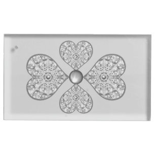 Ceramic Lace grey Place Card Holder