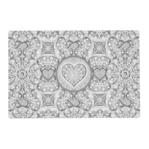 Ceramic Lace grey Placemat