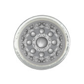 Ceramic lace Grey Ring (Front)