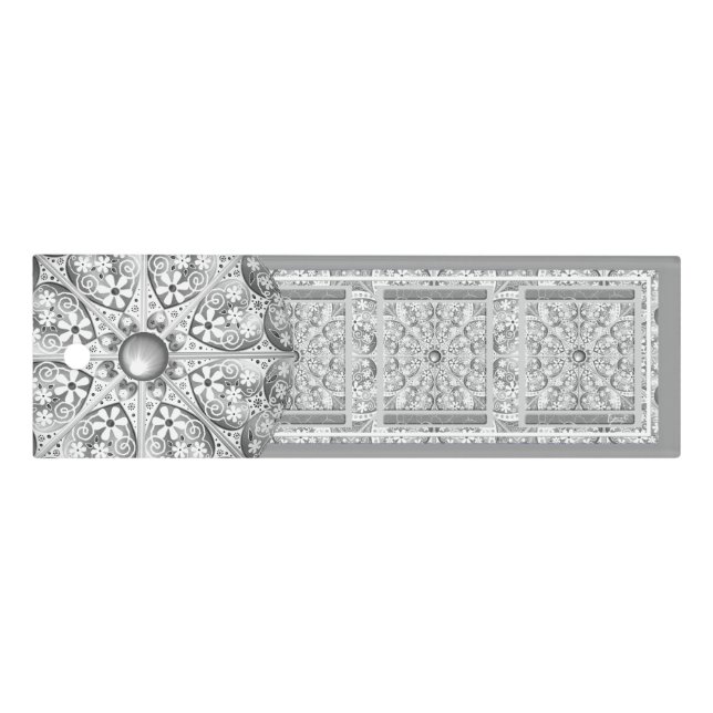 Ceramic Lace Grey Ruler (Front)