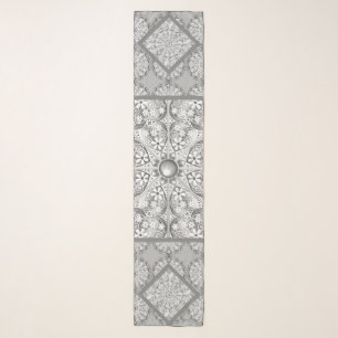 Ceramic Lace grey Scarf