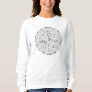 Ceramic lace grey & snowflake sweatshirt