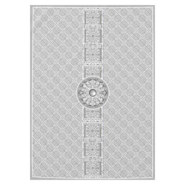 Ceramic Lace grey Tablecloth (Front)
