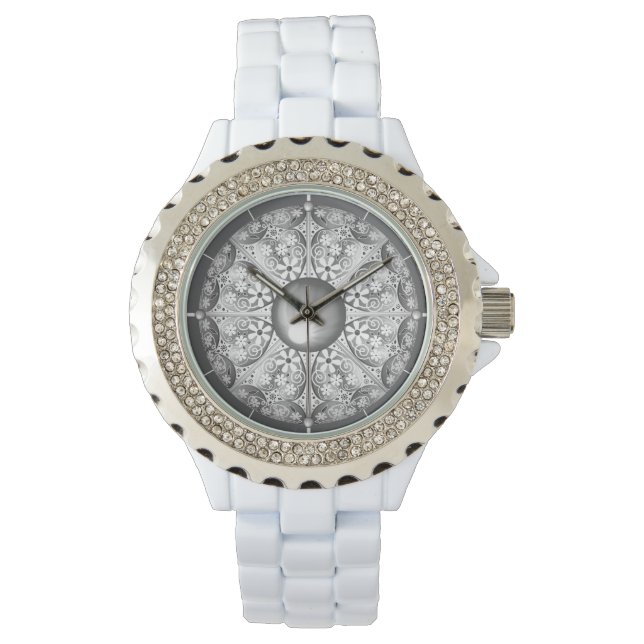 Ceramic lace Grey Watch (Front)
