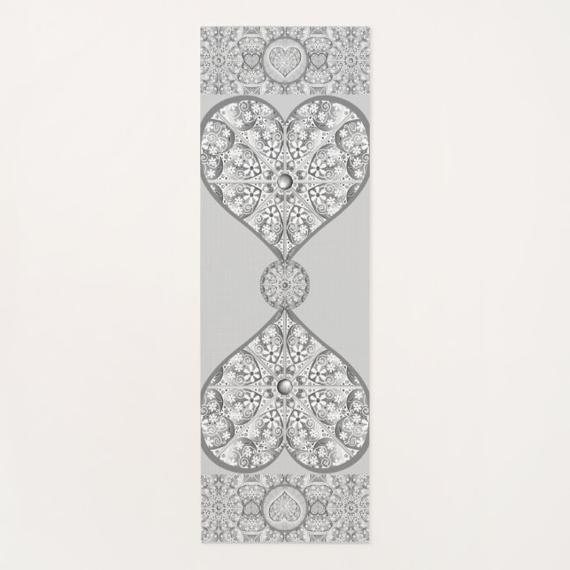 Ceramic lace Grey Yoga Mat