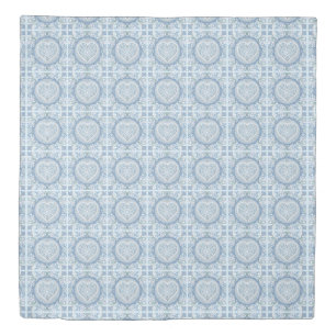 Ceramic Lace light blue, Duvet Cover