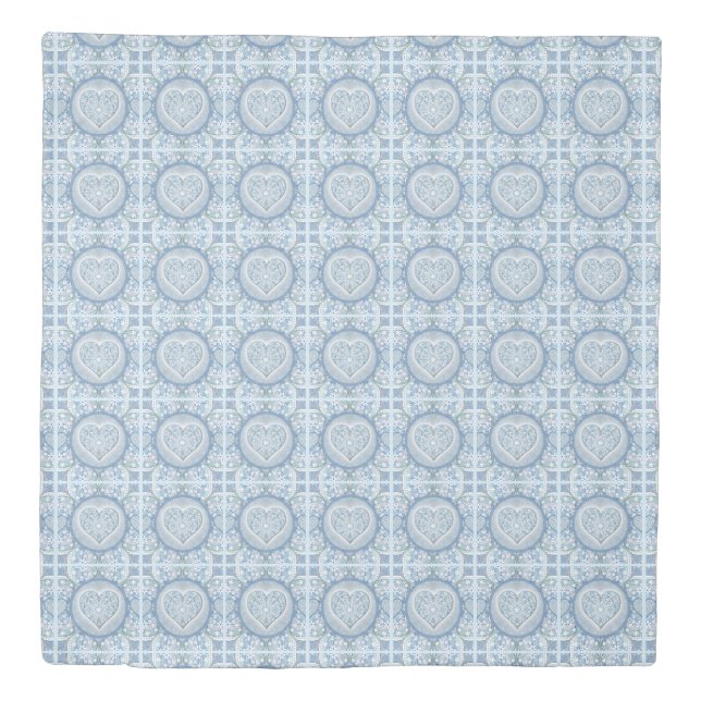 Ceramic Lace light blue, Duvet Cover (Front)