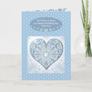 Ceramic Lace Light Blue Invitation