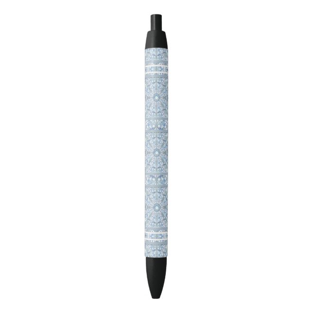 Ceramic lace Light blue Pen (Front Vertical)