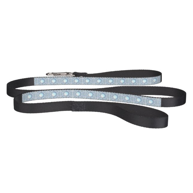Ceramic Lace Light Blue Pet Leash (Full)