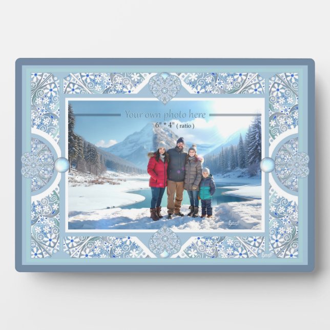 Ceramic Lace Light Blue Plaque (Front)