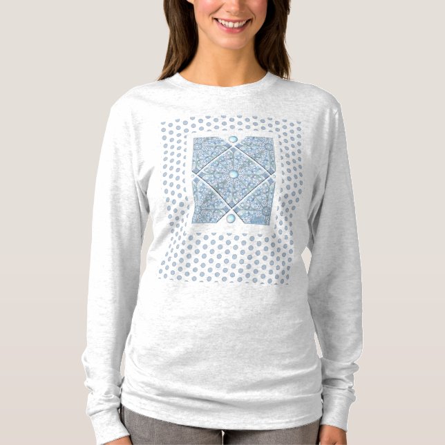 Ceramic lace Light blue T-Shirt (Front)