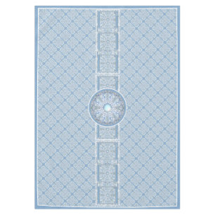 Ceramic Lace Light Blue Tablecloth