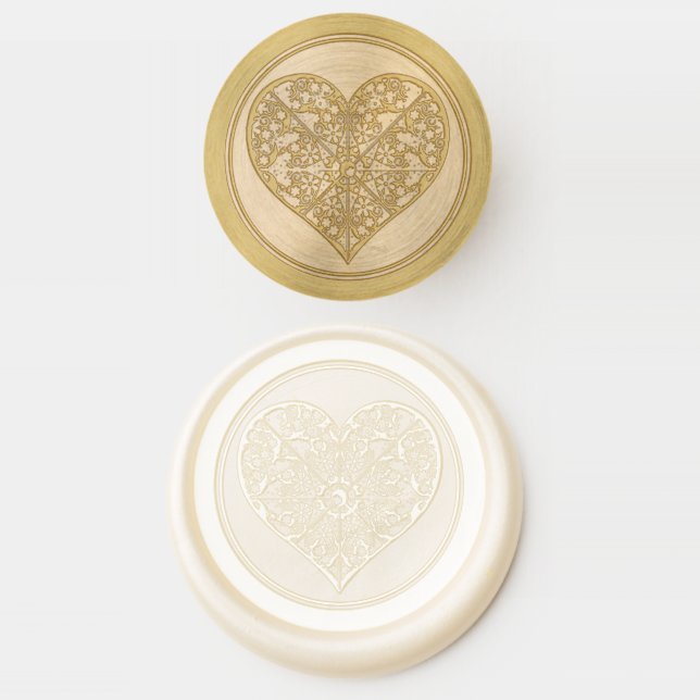 Ceramic Lace Light Blue Wax Seal Stamp (Stamped)