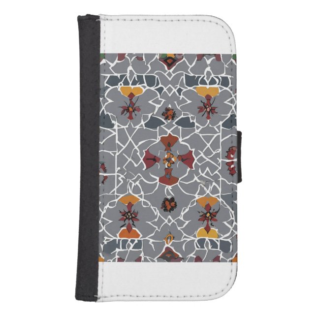 ceramic moroccan samsung galaxy wallet case (Front)
