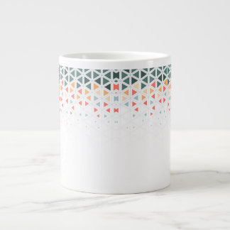 Ceramic Mug Isogrid Triangles Pattern