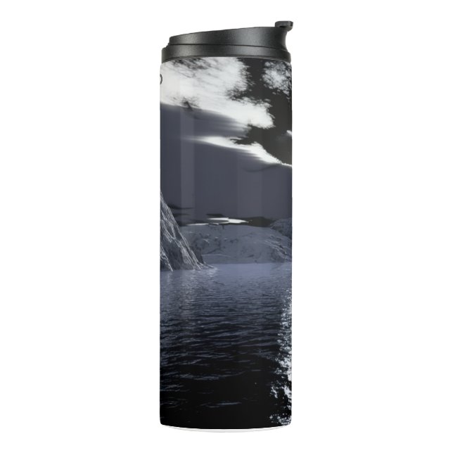 Ceramic Mug with a Stunning Night View Design – El (Rotated Left)