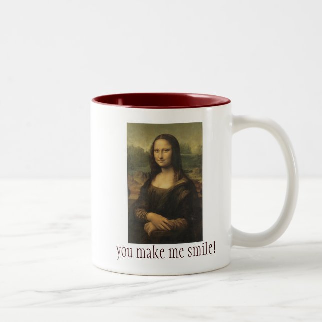 Ceramic Mug with Mona Lisa (Right)