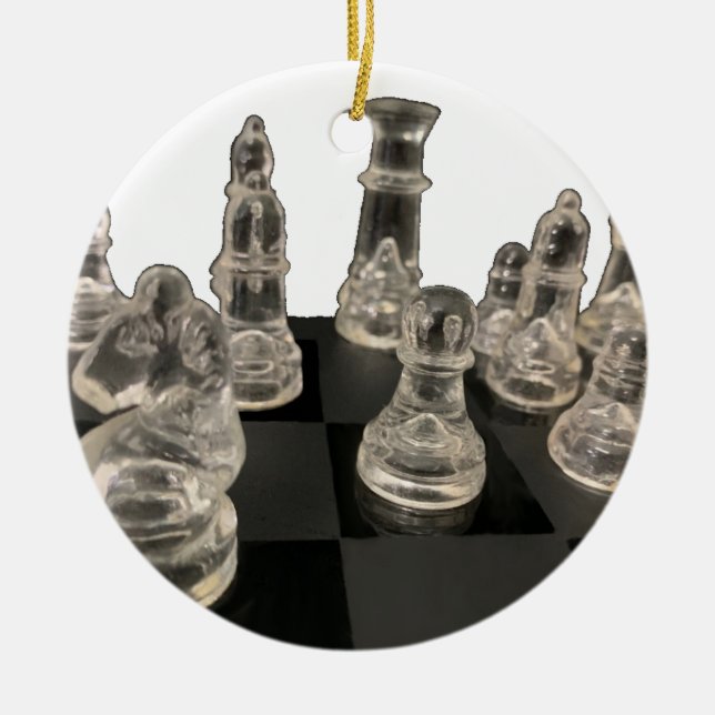 Ceramic Ornament Chess. (Front)