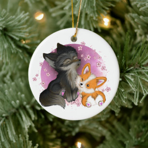 Ceramic Ornament - Fluffy Cuddles