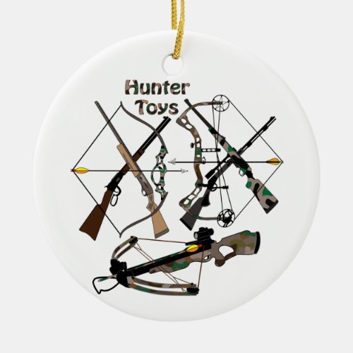 Ceramic Ornament hunting weapons hunter gifts Ceramic Ornament