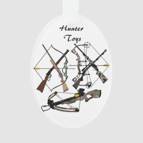 Ceramic Ornament hunting weapons hunter gifts Ornament