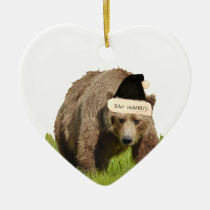Ceramic Ornament of grizzly bears