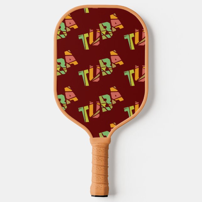 Ceramic Ornament Pickleball Paddle (Back)