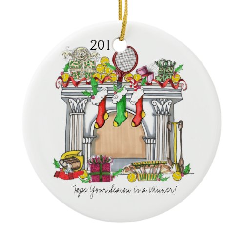 Ceramic Ornament -Tennis Mantal 2011