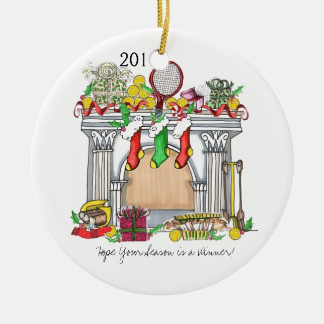 Ceramic Ornament -Tennis Mantal 2011 (Front)