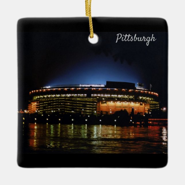 Ceramic Ornament Three Rivers Stadium-Collector  (Front)