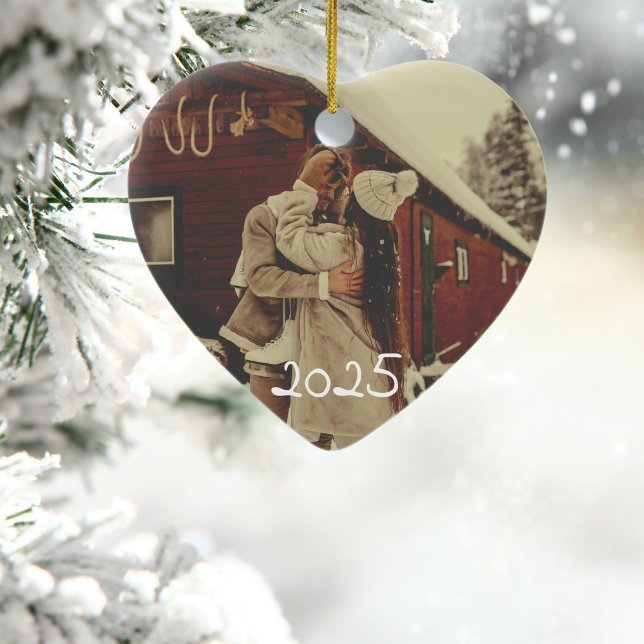 Ceramic Ornament wedding name first christmas (Creator Uploaded)