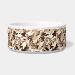 Ceramic Pet Bowl<br><div class="desc">Ceramic pet bowl is shown with a desert camo style print. 
Customize this item or buy as is.
Stock Image</div>