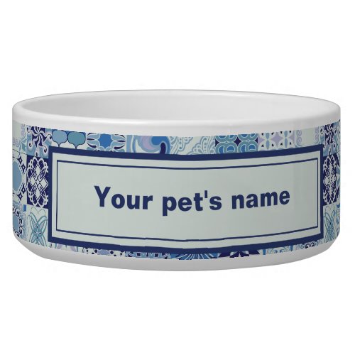 Ceramic Pet Bowl _ Azulejos
