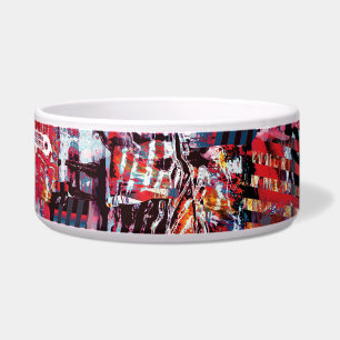 Ceramic Pet Bowl – Fragmented Pulse