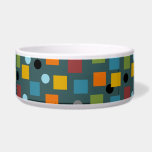 Ceramic Pet Bowl - Mid-Century Modern 1.3 Seamless<br><div class="desc">Mid-Century Modern 1.3 seamless pattern design inspired by our Mid-Century Modern 1.3 illustration (see collections for more options) on a teal background. This retro pattern will look great on all your midmod home decor products, and would be a great gift for those who love the kitchy 1950's and 1960's midcentury...</div>