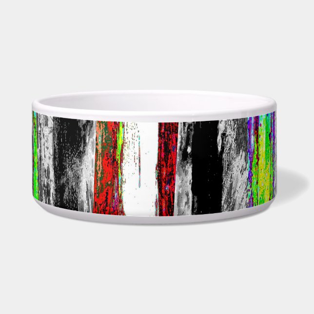 Ceramic Pet Bowl – Reflection Layers (Front)