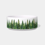 Ceramic Pet Bowl - Watercolor Forest<br><div class="desc">Ceramic Pet Dish- Watercolor Forest</div>