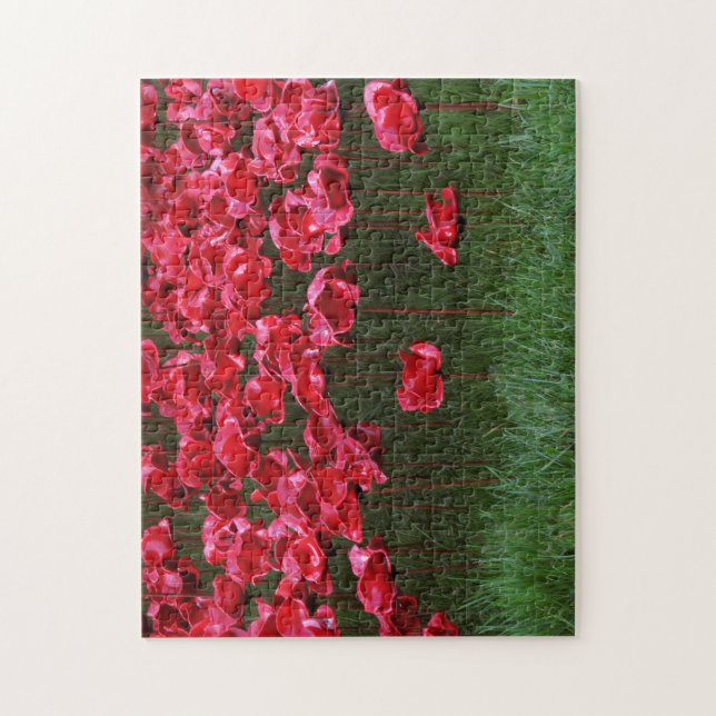 Ceramic Poppies Puzzle/Jigsaw Jigsaw Puzzle (Vertical)