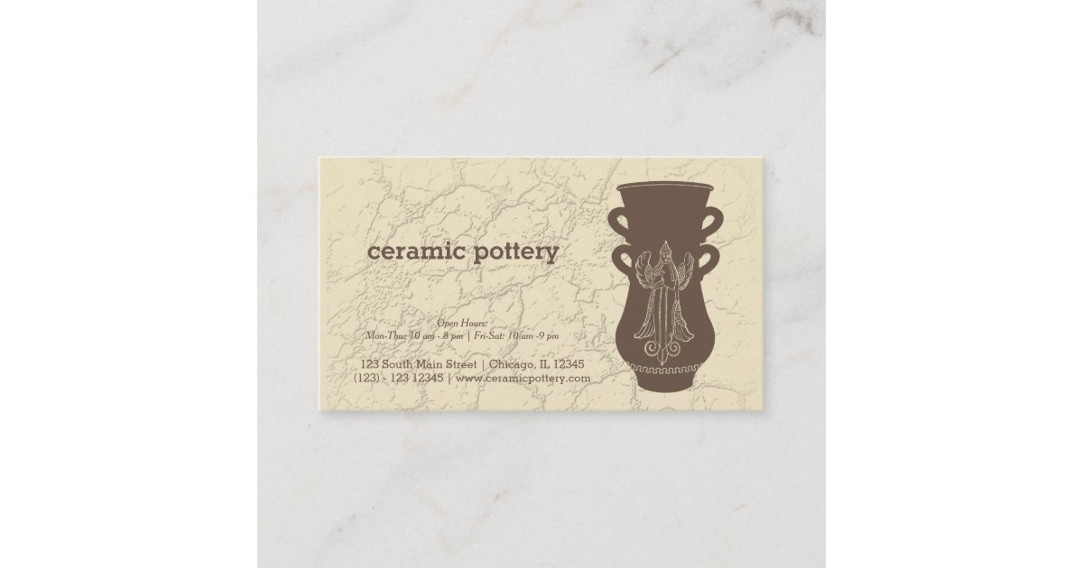 Ceramic Pottery Business Card