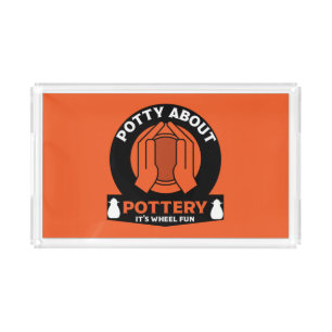 Ceramic Pottery Maker Acrylic Tray